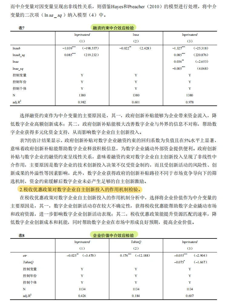 创新补贴 U 型发力,数字企业创新有门道~