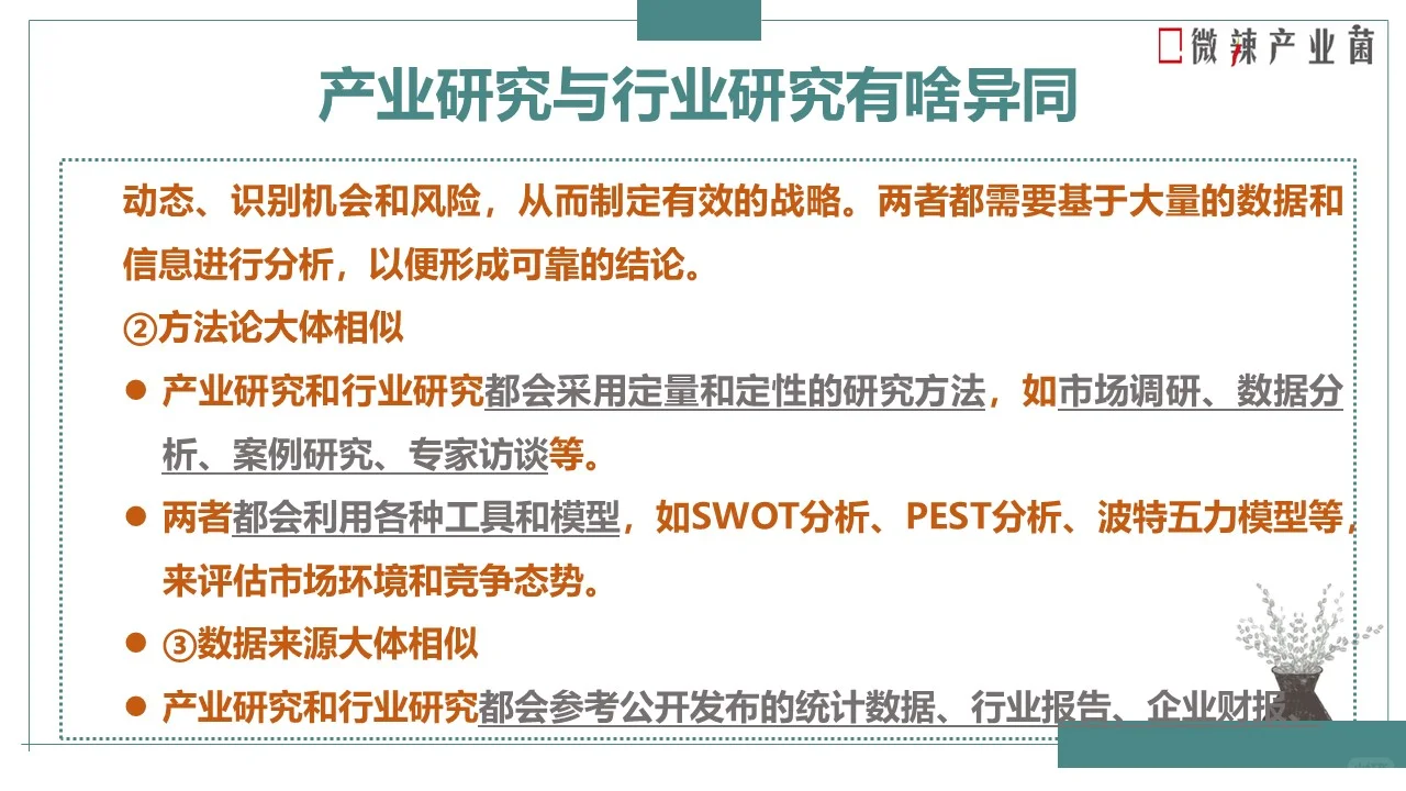 产业研究Vs行业研究