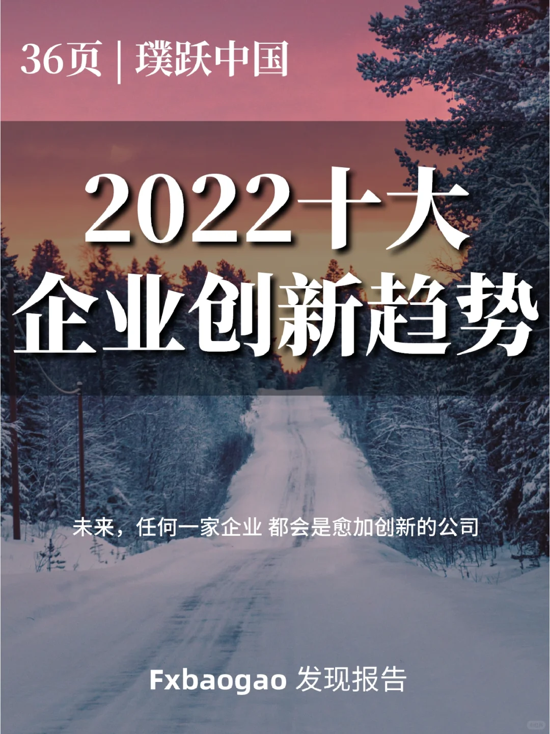 36页报告 | 2022年十大企业创新趋势报告