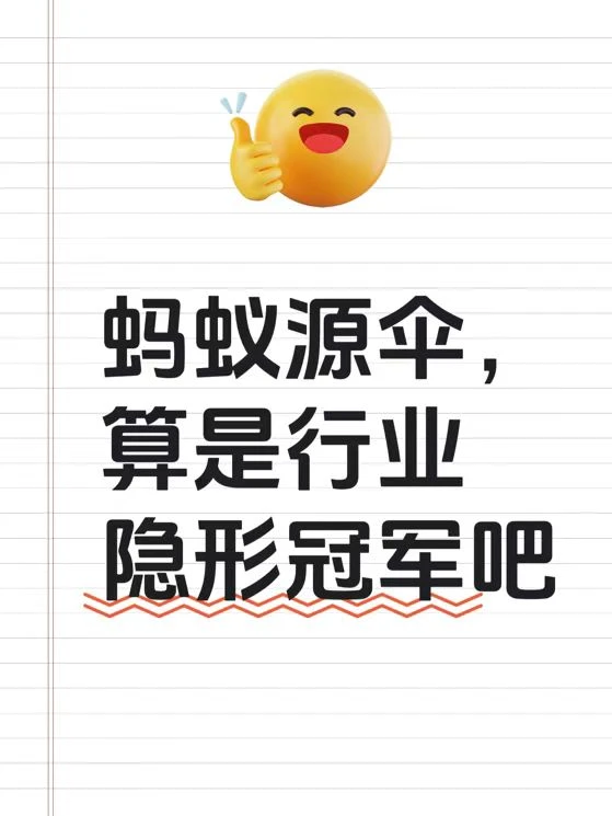 蚂蚁源伞，算是行业隐形冠军吧