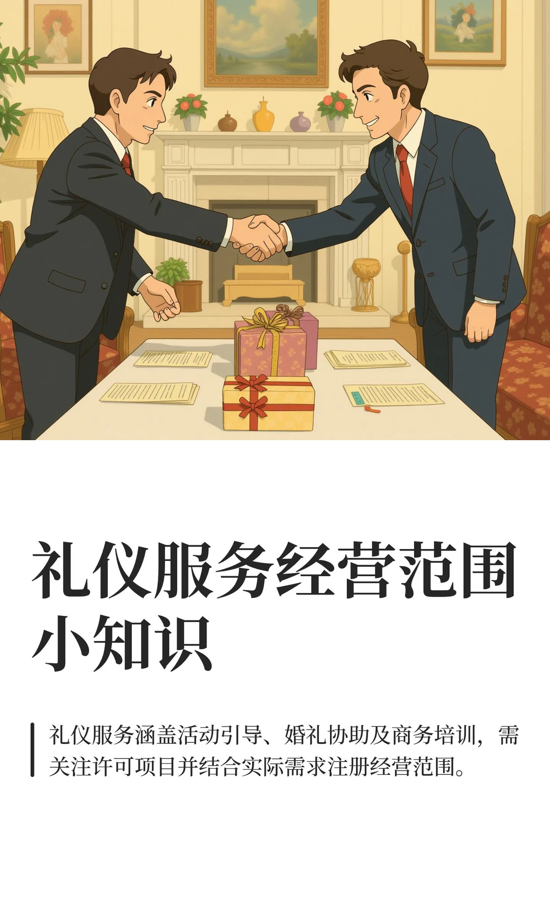 礼仪服务经营范围小知识