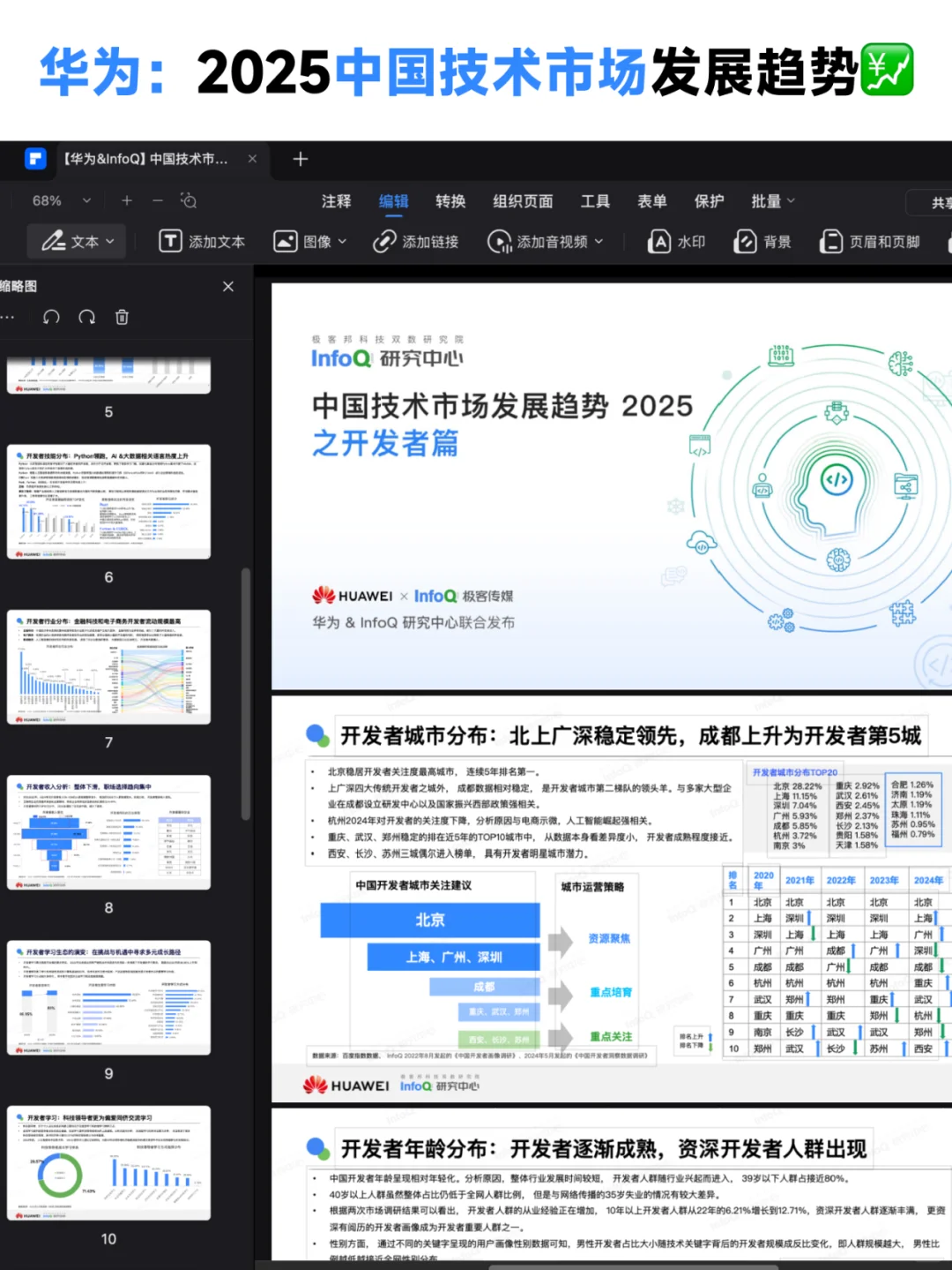 华为:2025中国开发者趋势报告-开发者篇