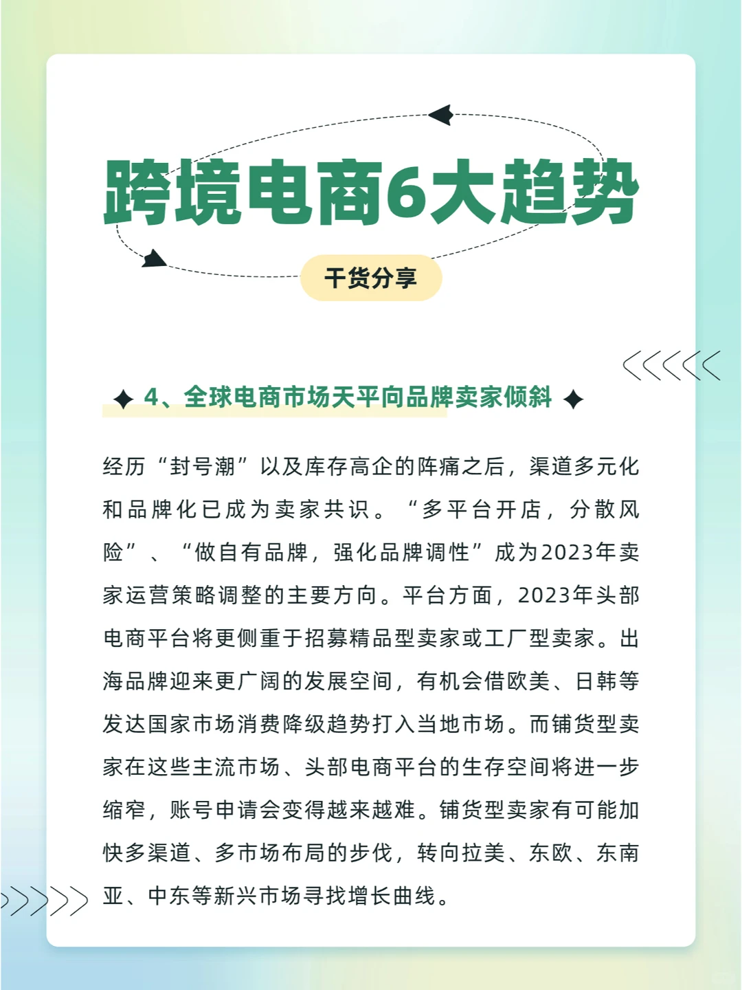 2023年跨境电商6大趋势