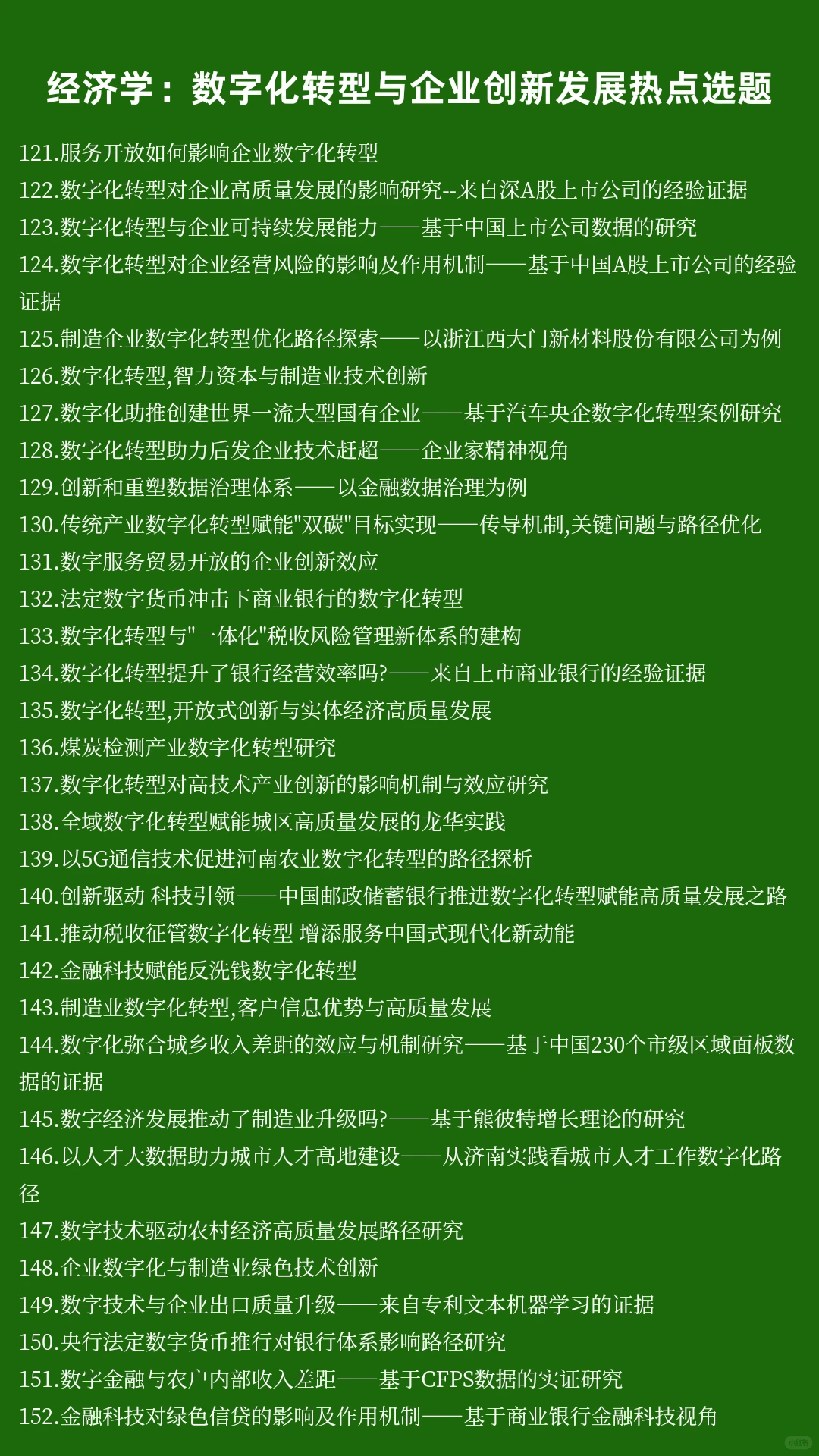 经济学热点选题:数字化转型与企业创新发展