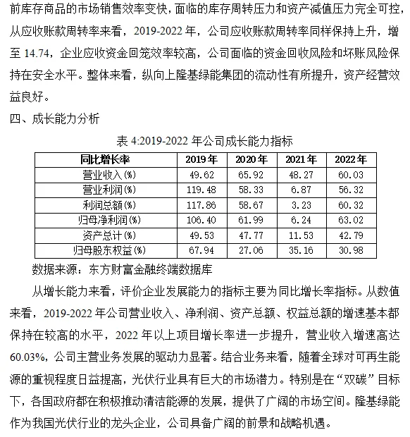 隆基绿能财务分析