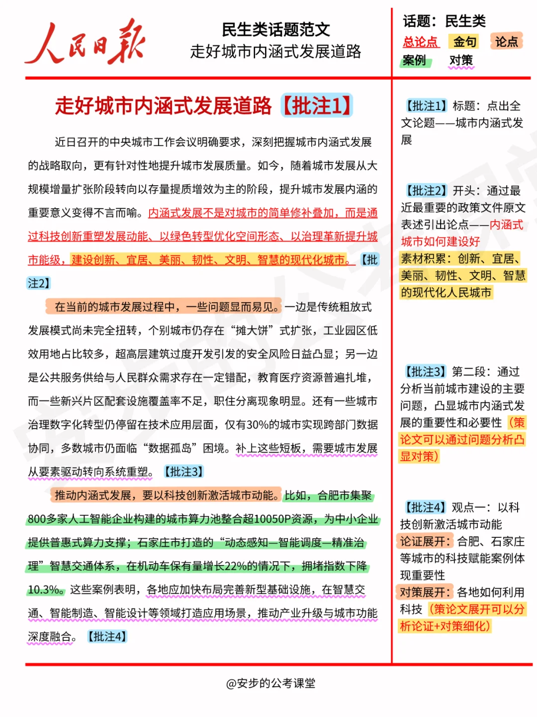 人民日报精读打卡第7天：城市内涵式发展