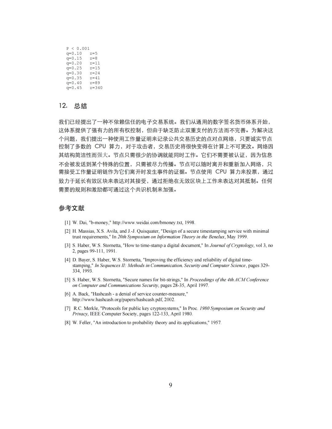 《比特币白皮书中文正式版》