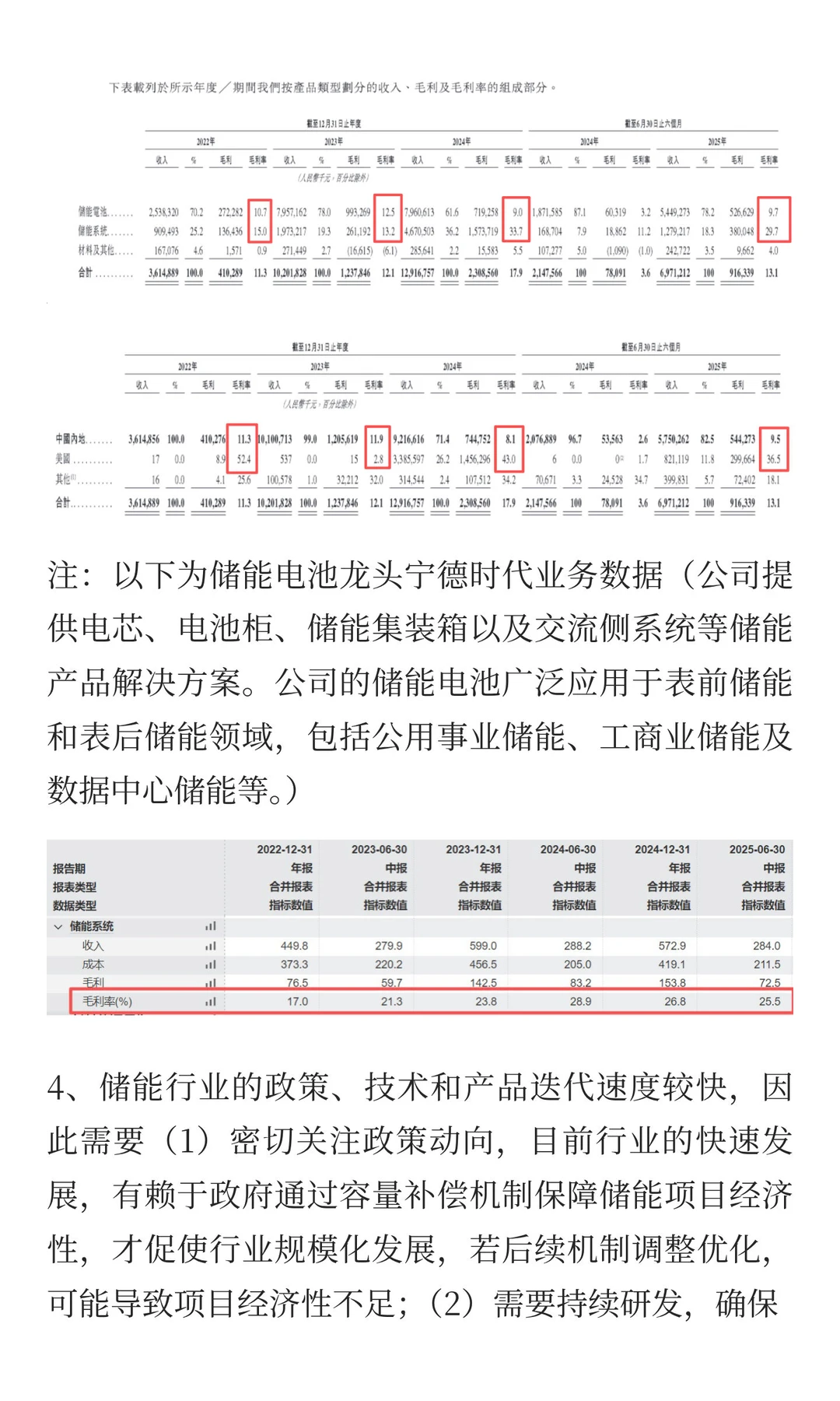 储能电芯、电池、系统行业分析报告