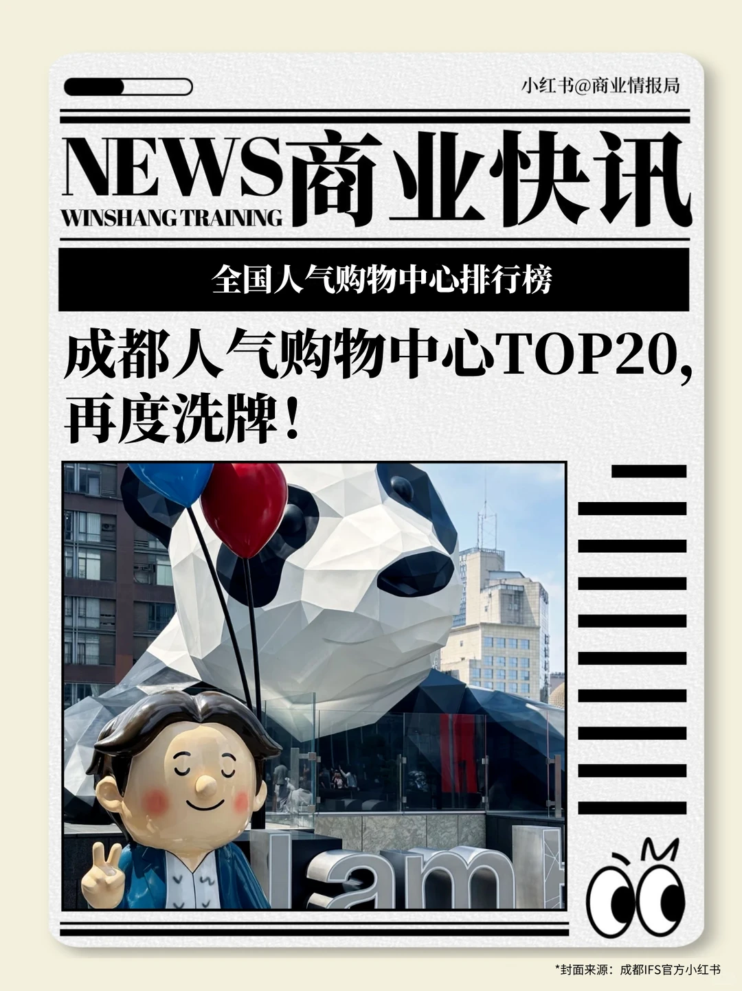 成都人气购物中心TOP20，再度洗牌！