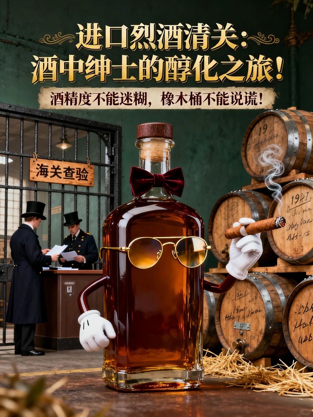 进口烈酒清关:酒中绅士的醇化之旅!