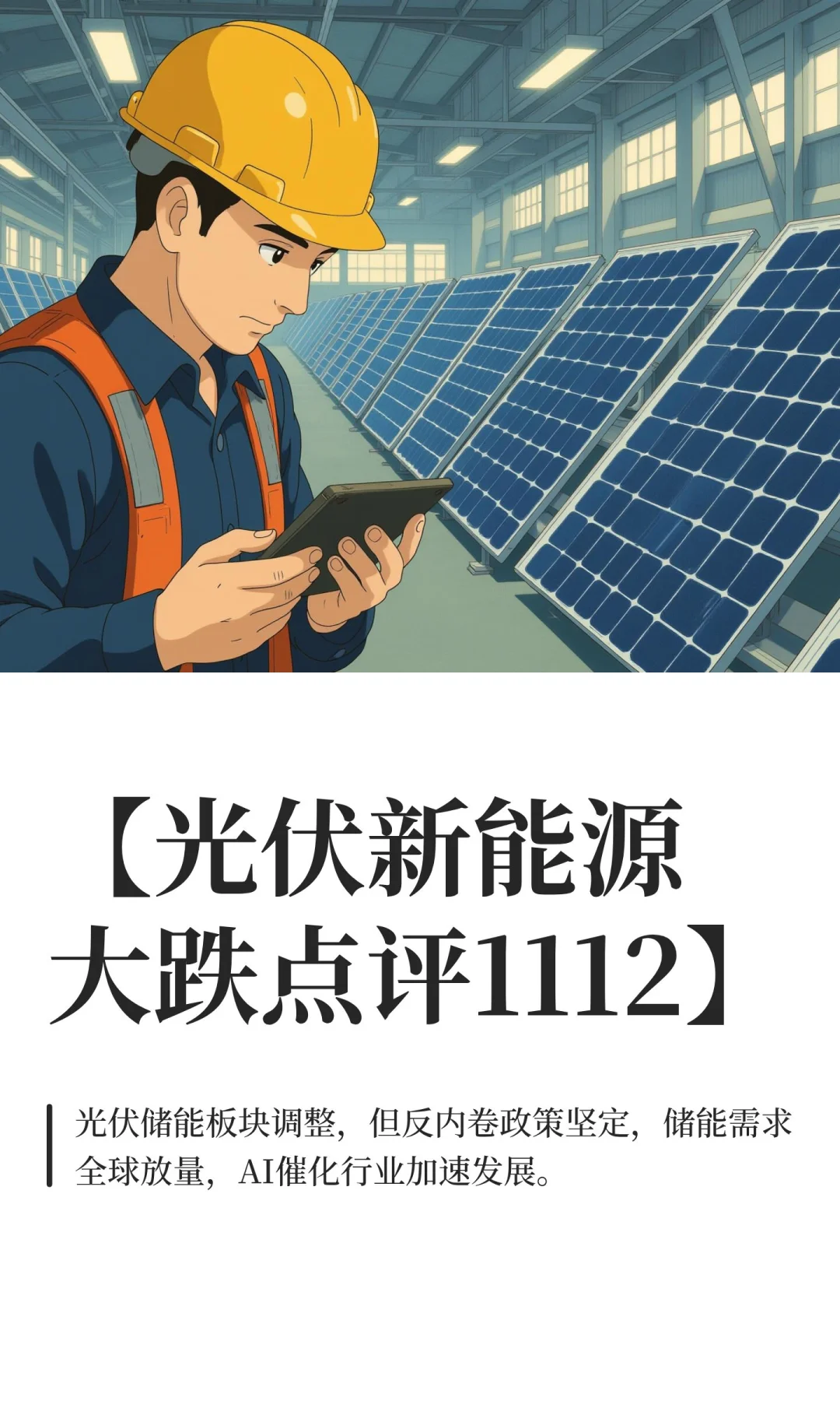 【光伏新能源大跌点评1112】