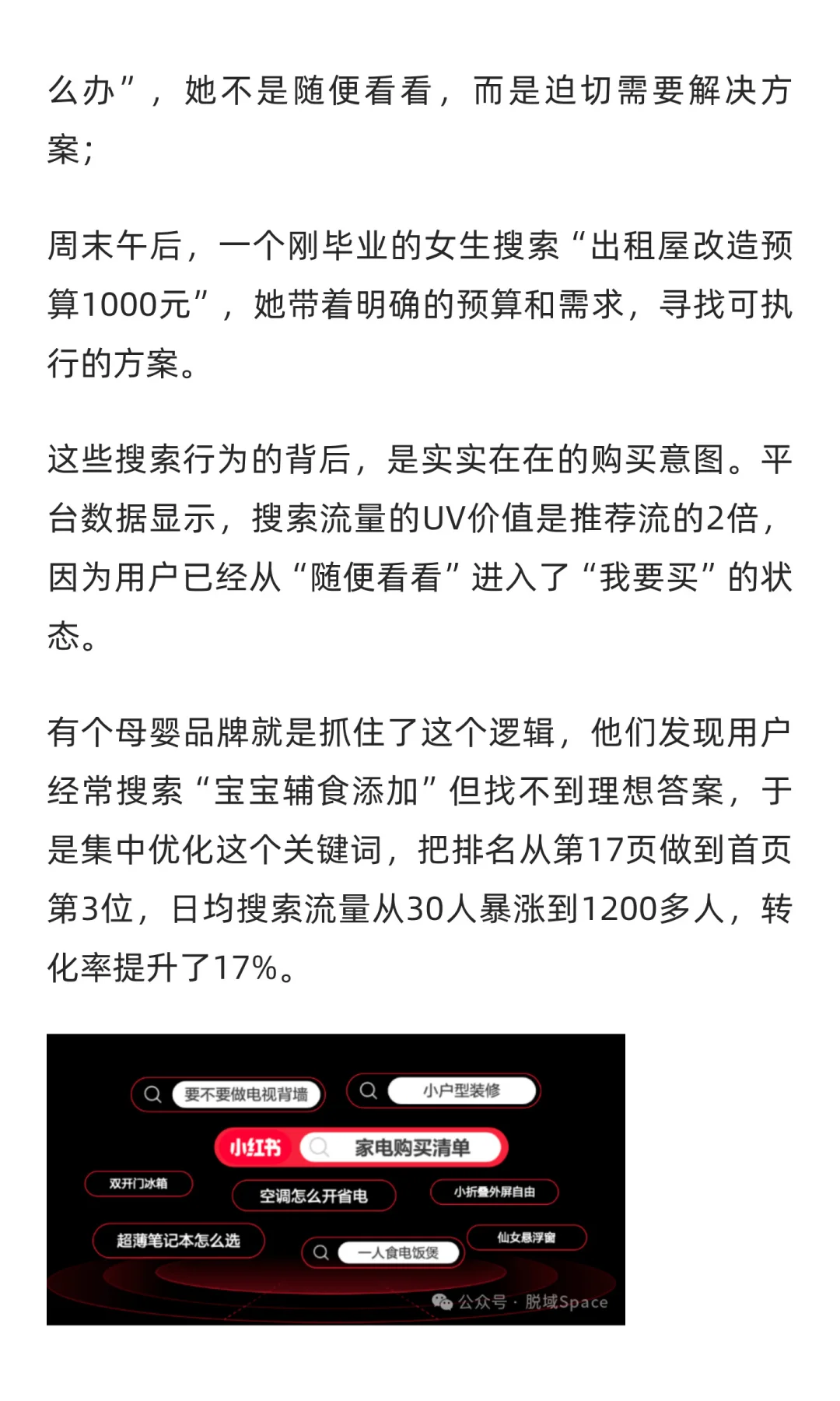 小红书电商搜索优化:3.8亿日搜索背后机会