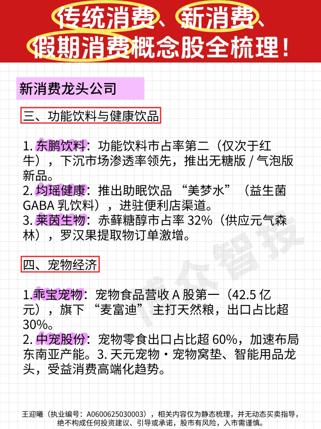 传统消费、新消费、假期消费概念股全梳理！