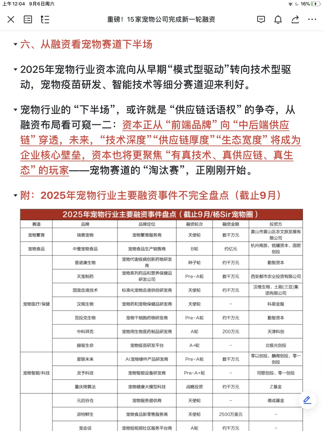 2025年宠物行业15起融资不完全盘点！