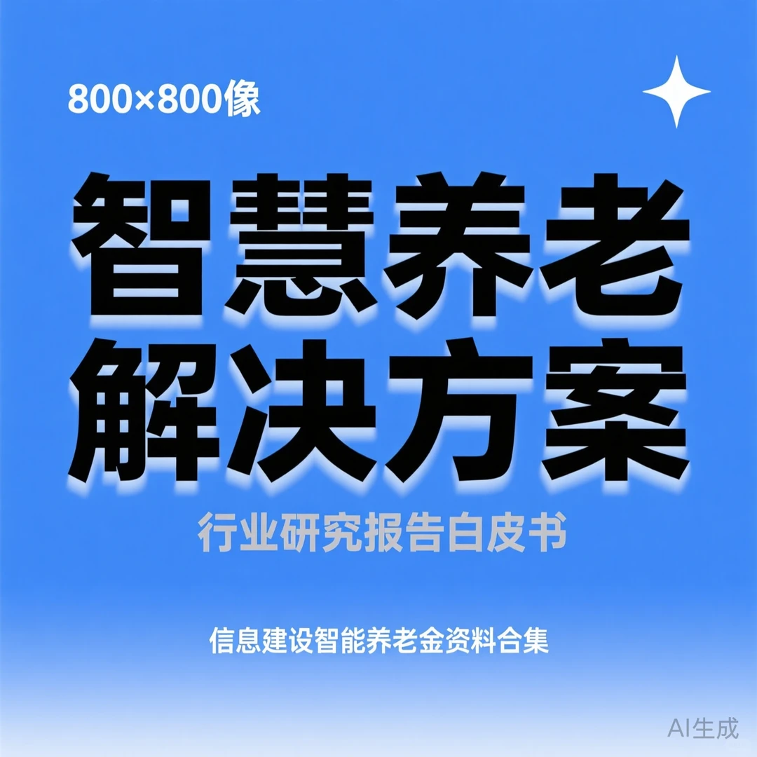 智慧养老解决方案·行业白皮书干货合集
