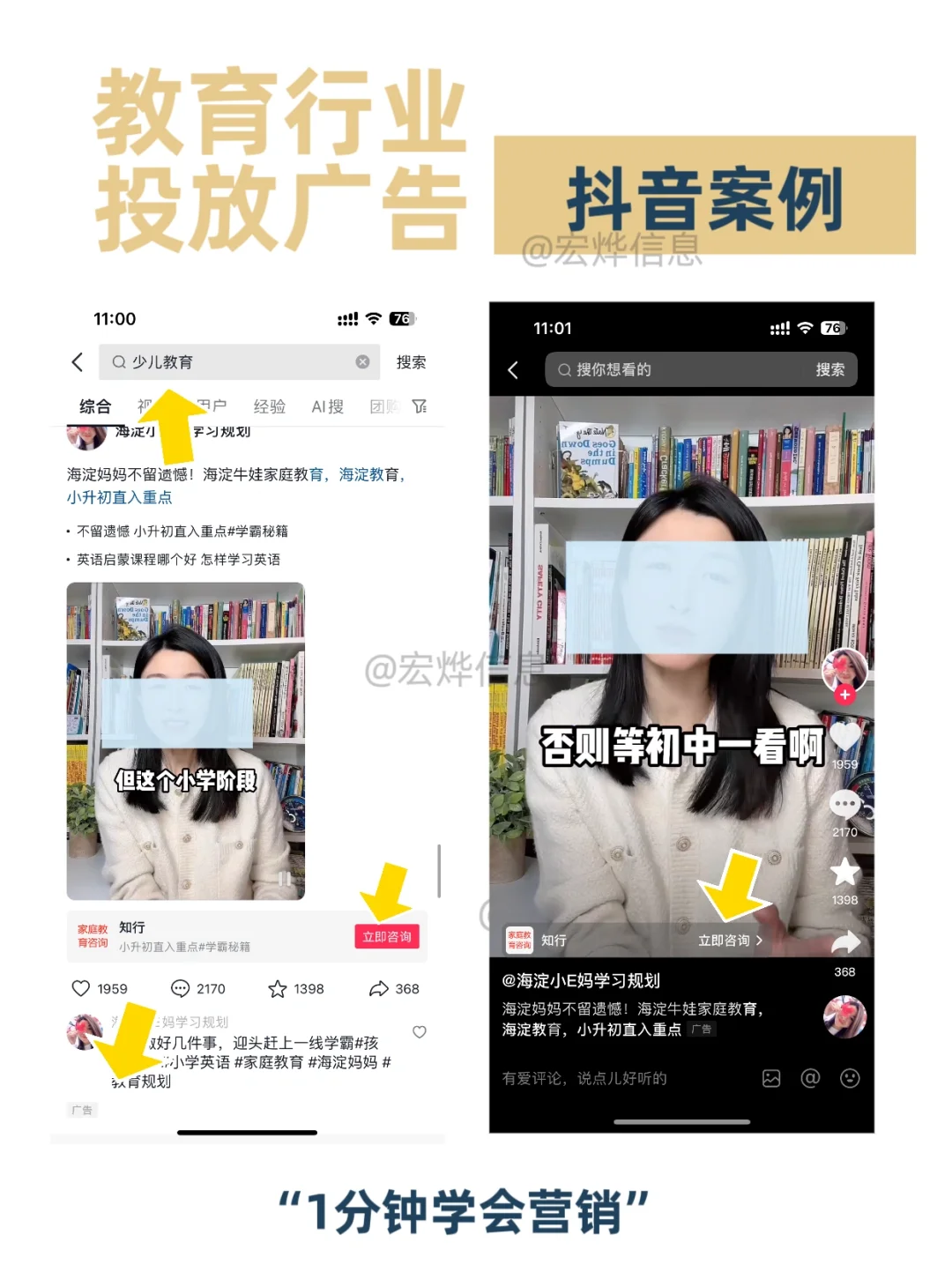 收藏❗️教育行业投放广告痛点分析‼️