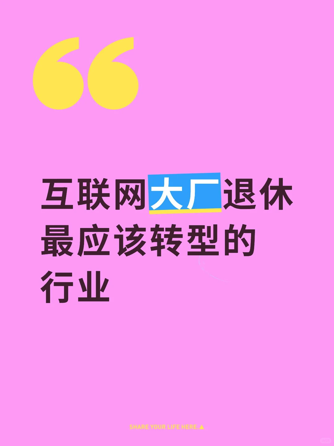 同款大厂退休转型搭子