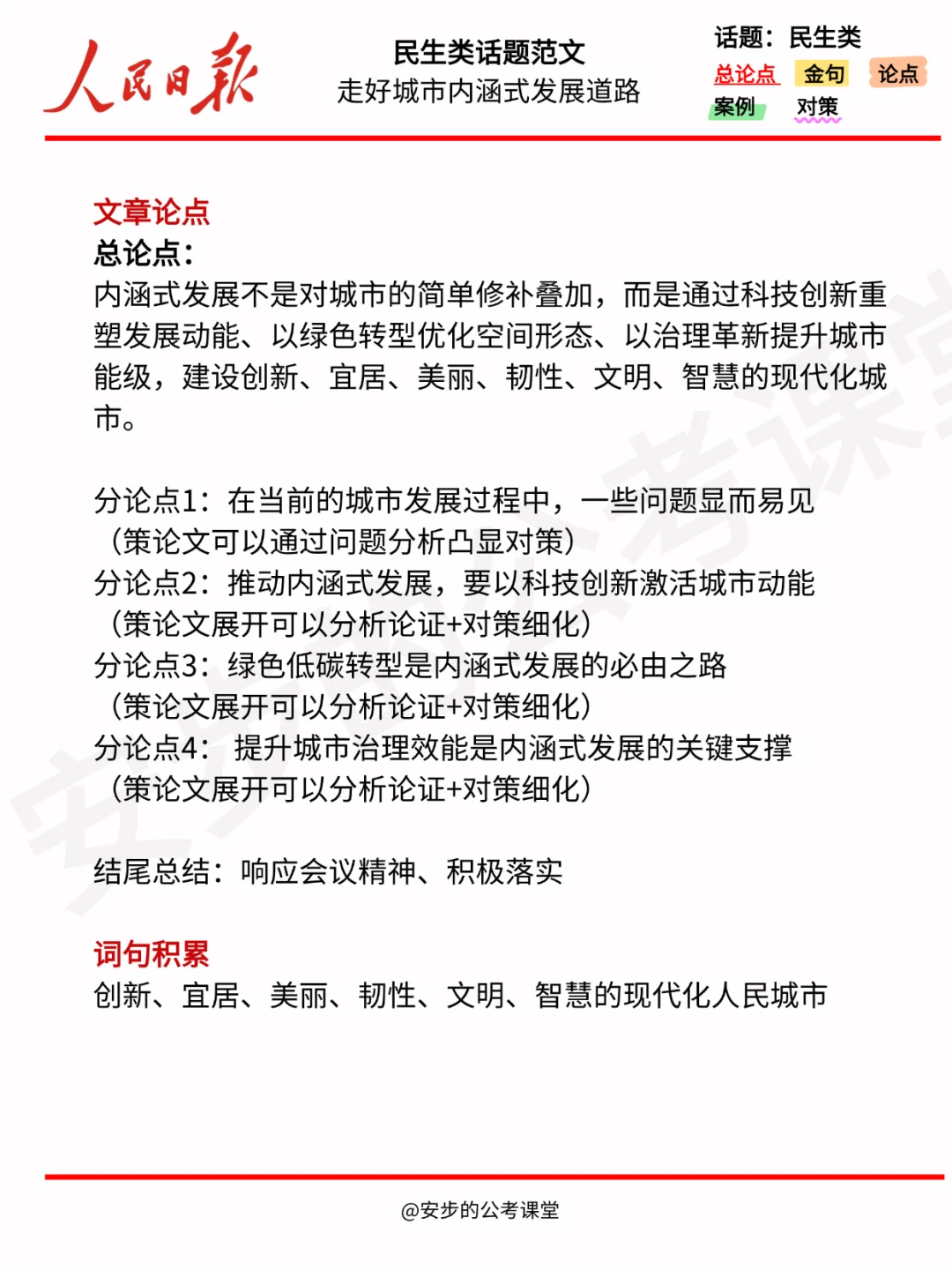 人民日报精读打卡第7天：城市内涵式发展
