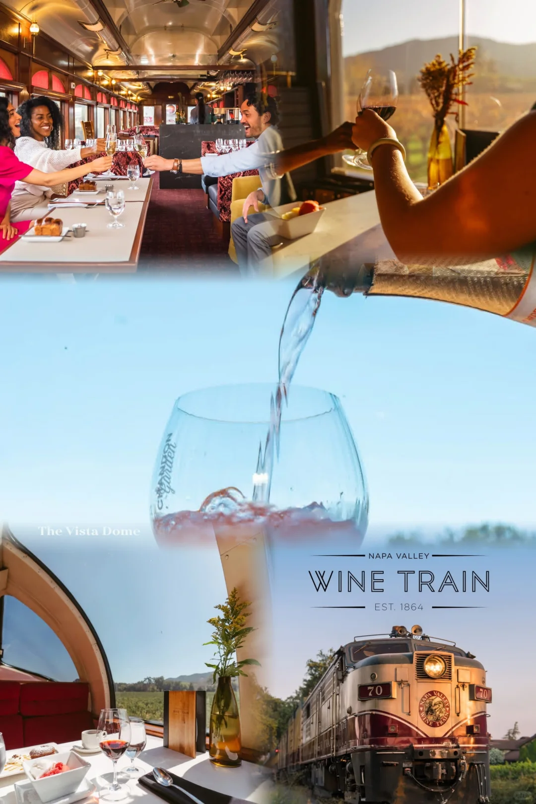 纳帕谷葡萄酒列车|五折穿越葡园的流动盛宴