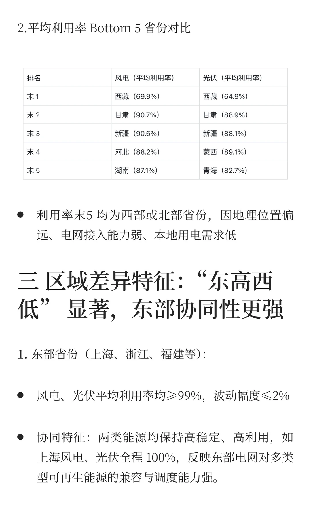 2025风电与光伏利用率分析-东高西低中波动