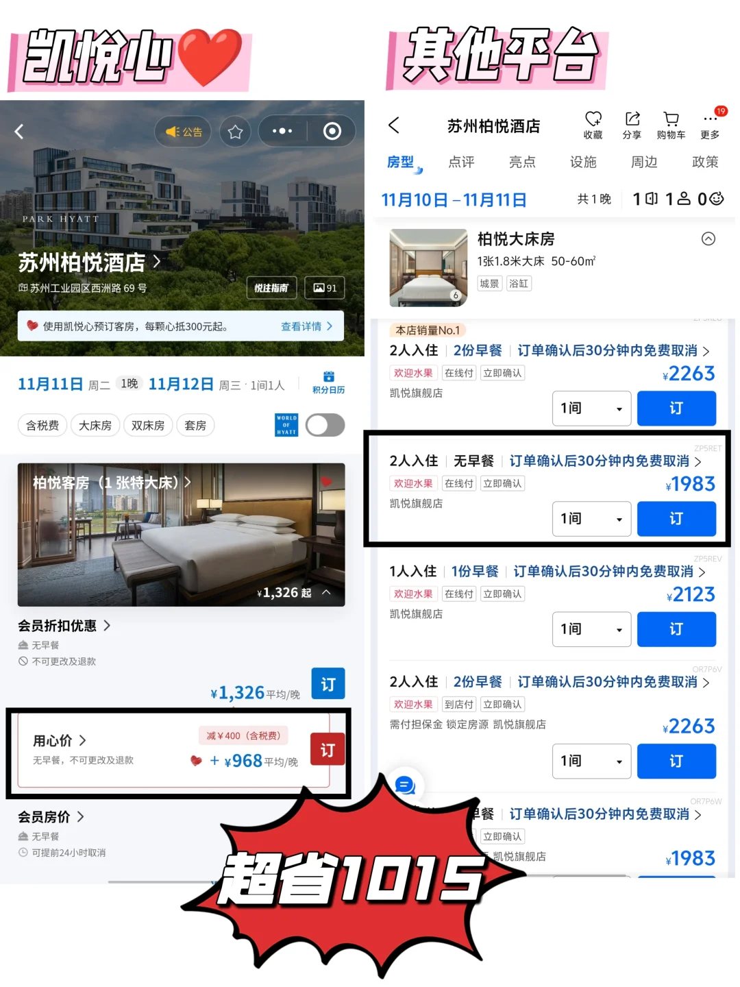 酒旅博主熬夜深扒出来的凯悦心福利，太香了