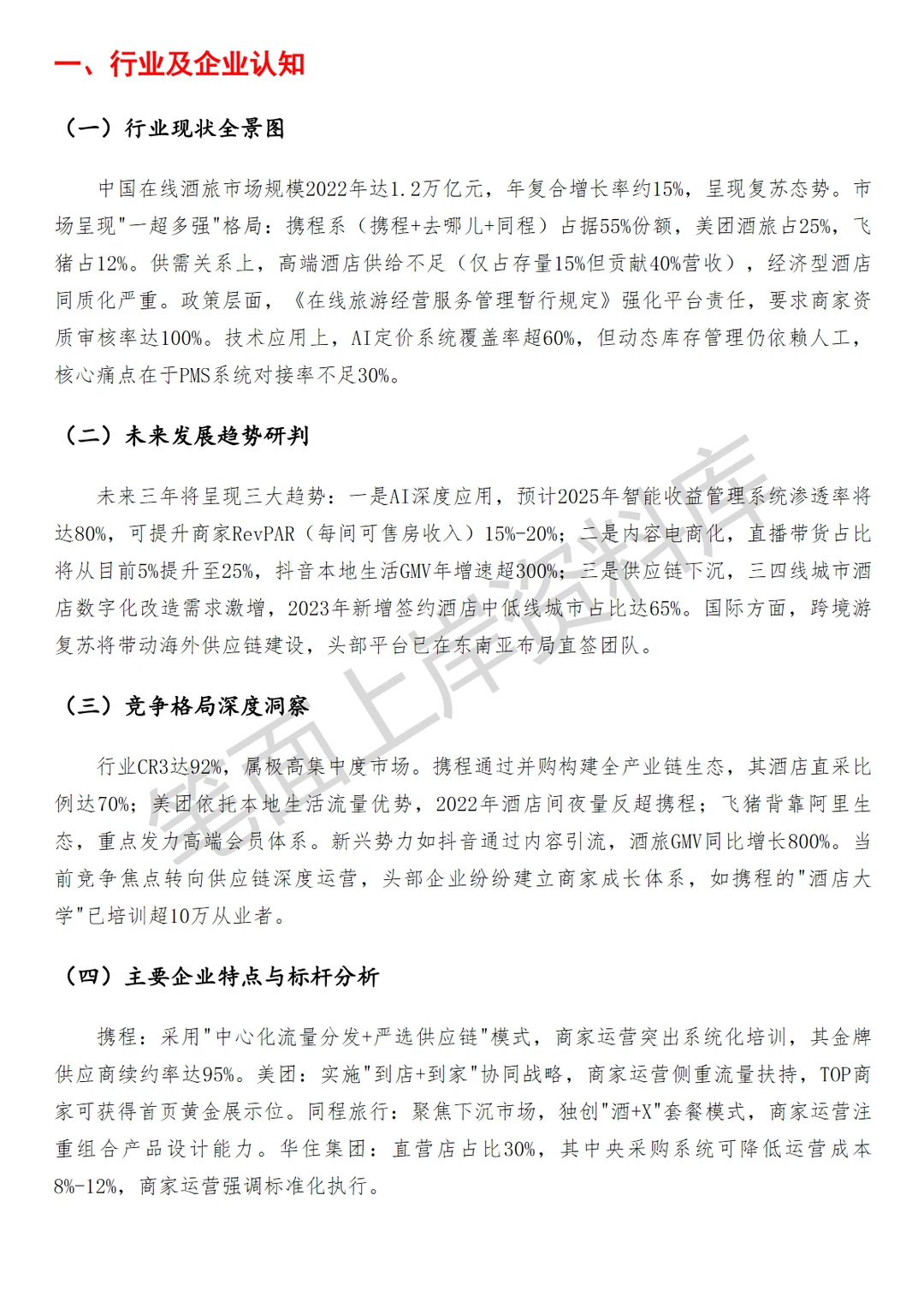 酒旅商家供给运营经理