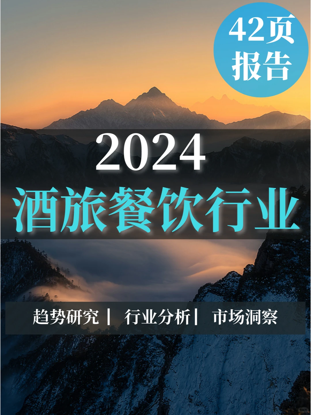 42页报告|2024酒旅餐饮行业分析