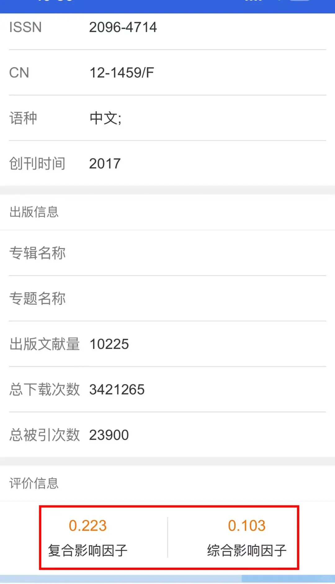 知网F经济专刊《产业创新研究》有影响因子