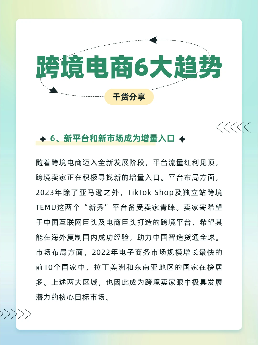 2023年跨境电商6大趋势