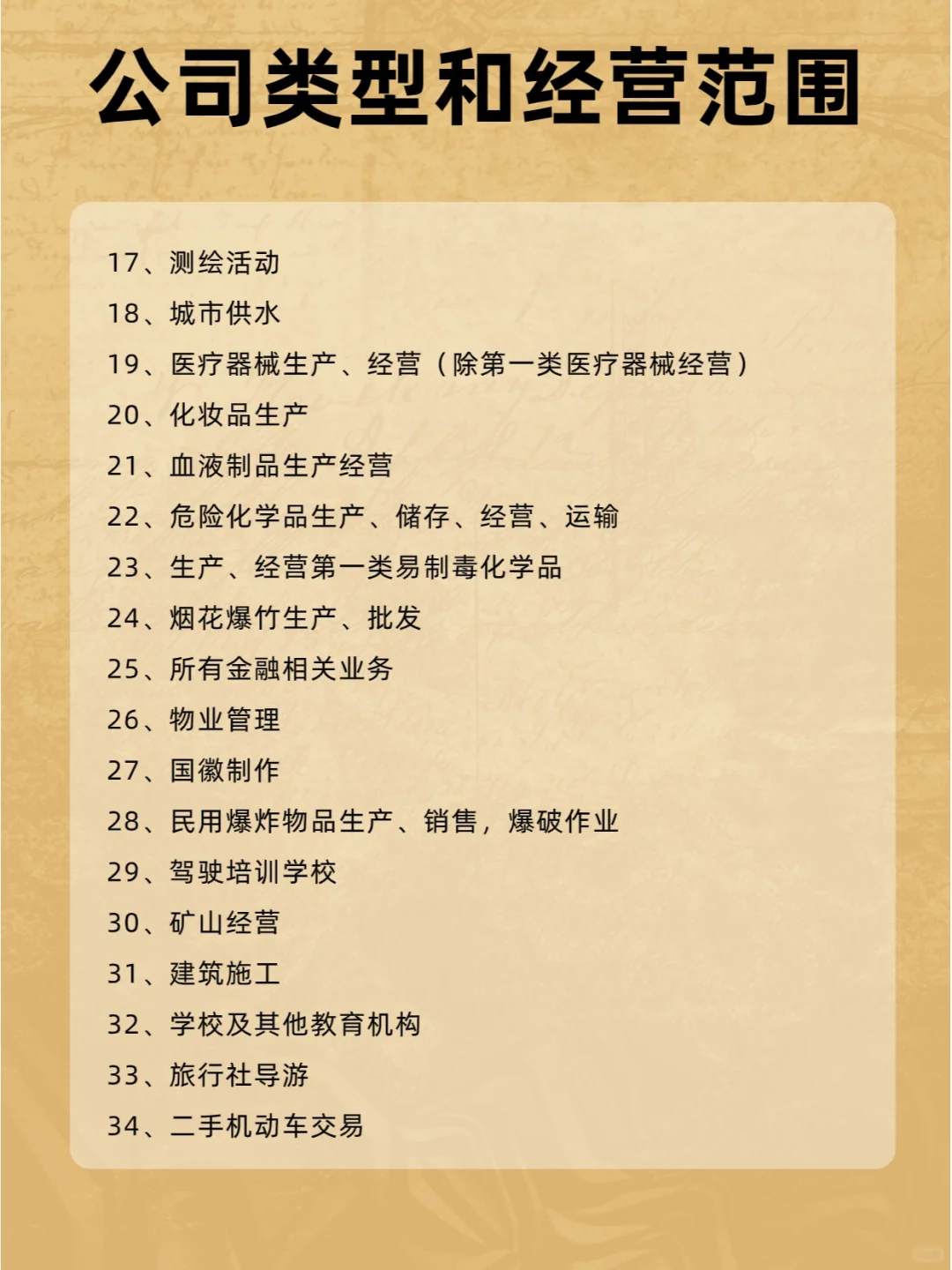 ?公司类型和经营范围大揭秘 | 收藏