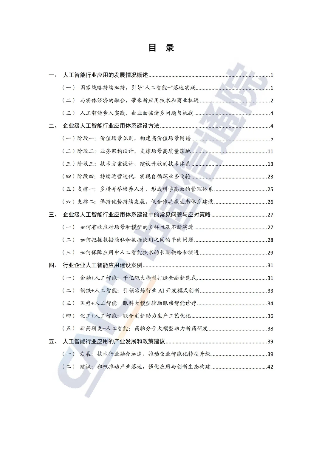 AI人工智能赋能行业发展专题报告