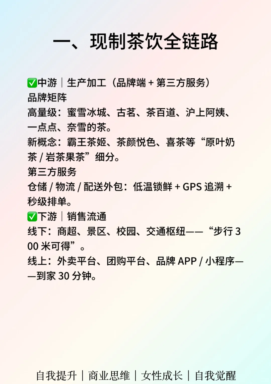 一天吃透一个行业：现制茶饮