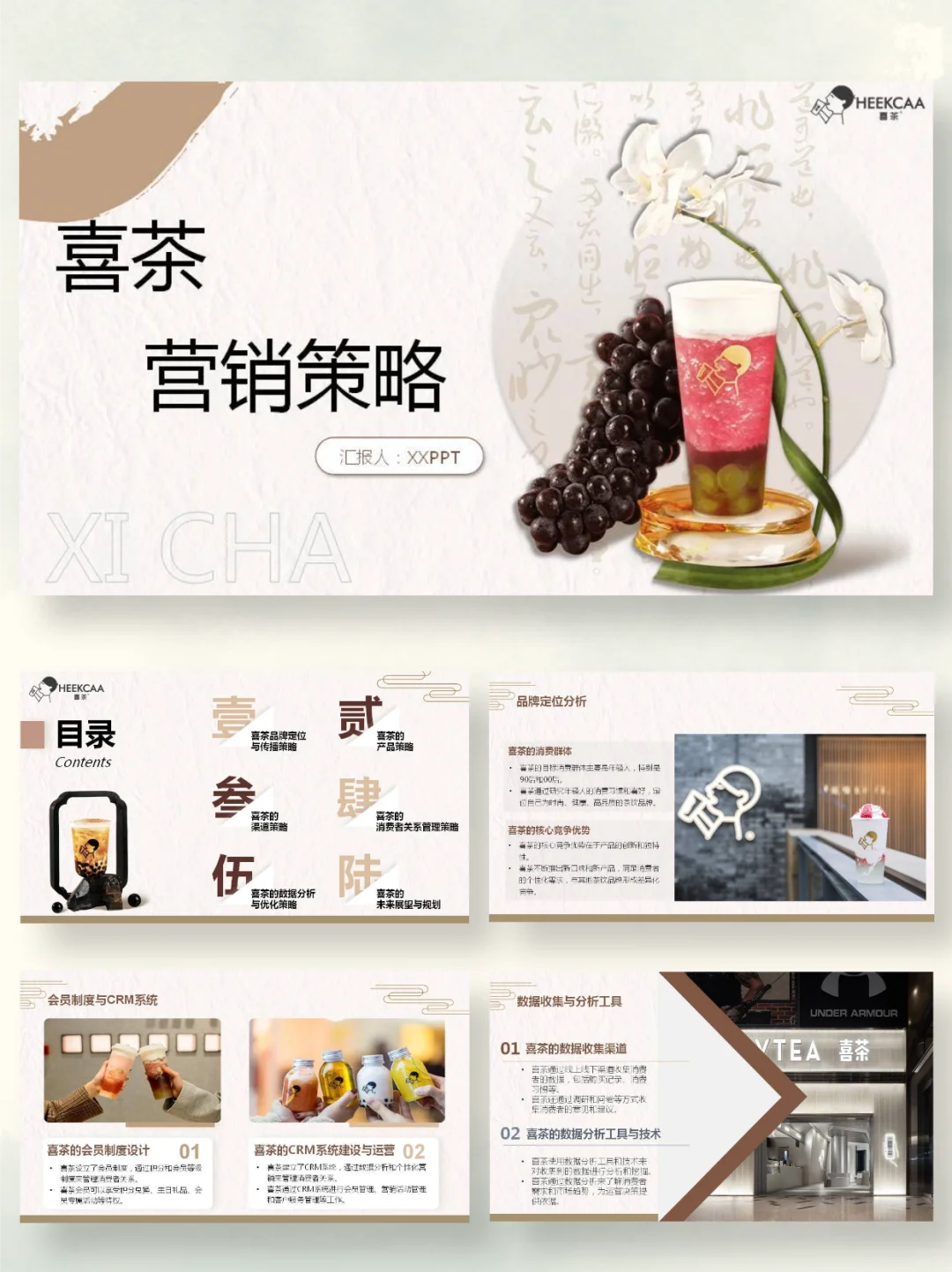 喜茶营销策略分析PPT|茶饮人品牌运营全案
