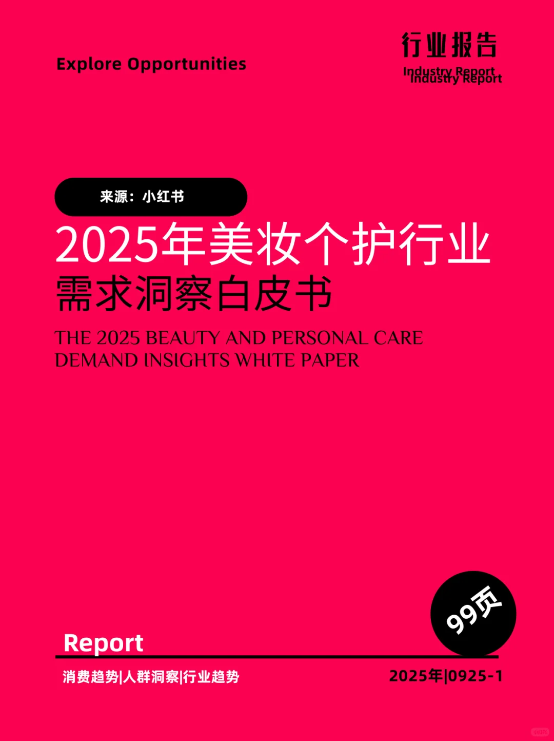 99页|2025年美妆个护行业需求洞察白皮书
