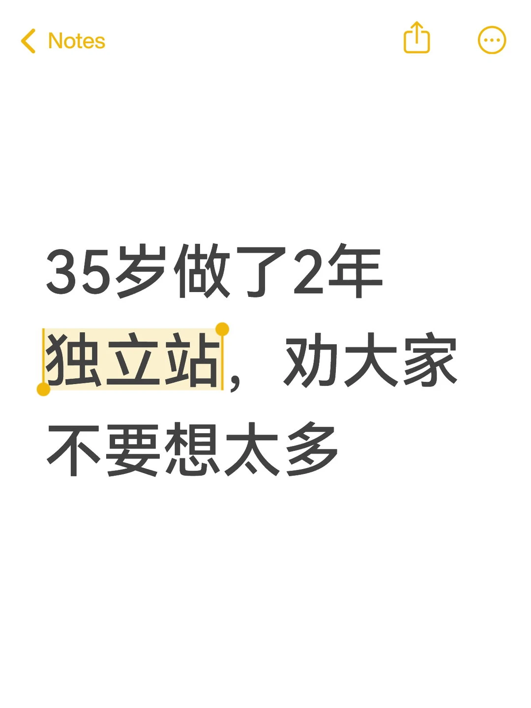 35岁做了2年独立站,劝大家不要想太多