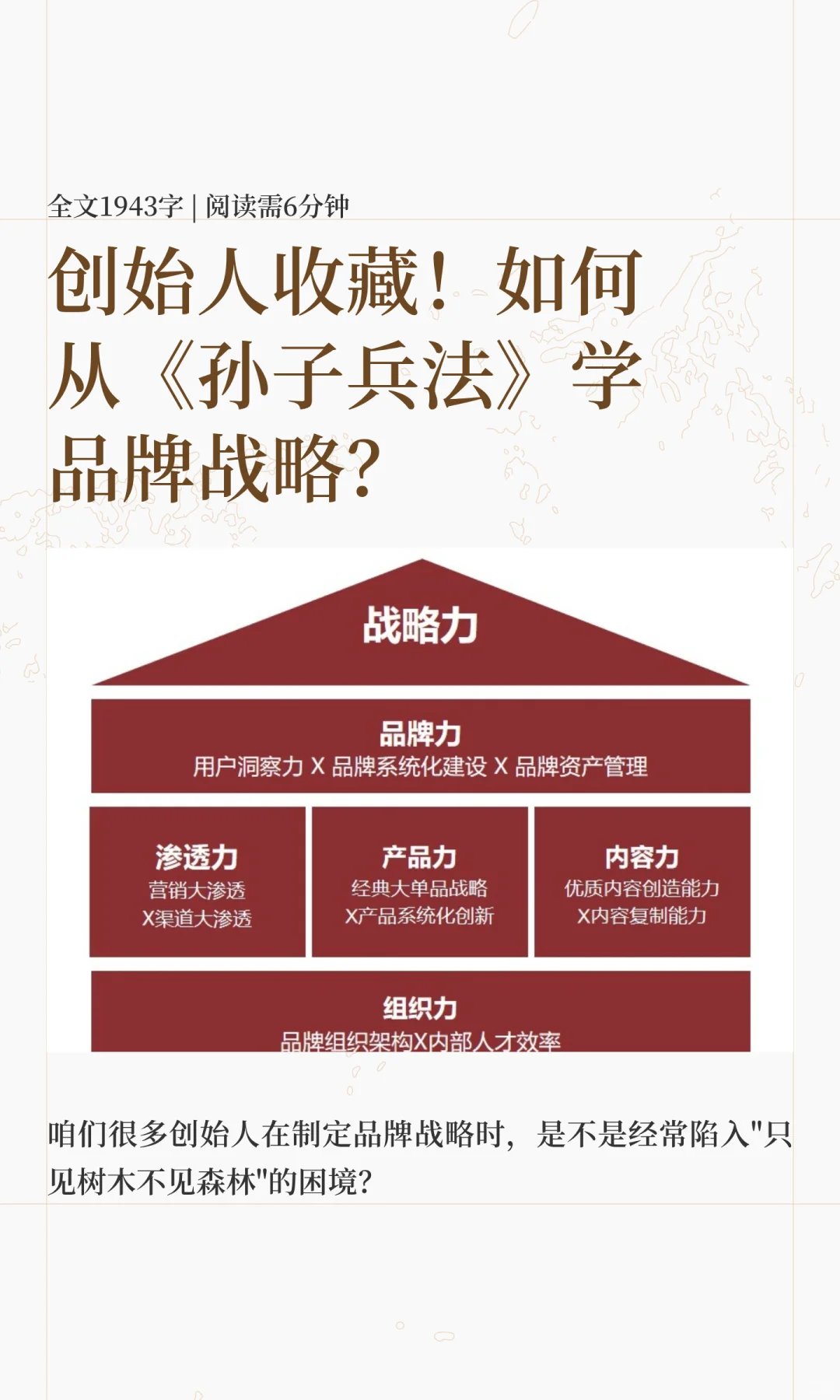 创始人收藏!如何从《孙子兵法》学品牌战