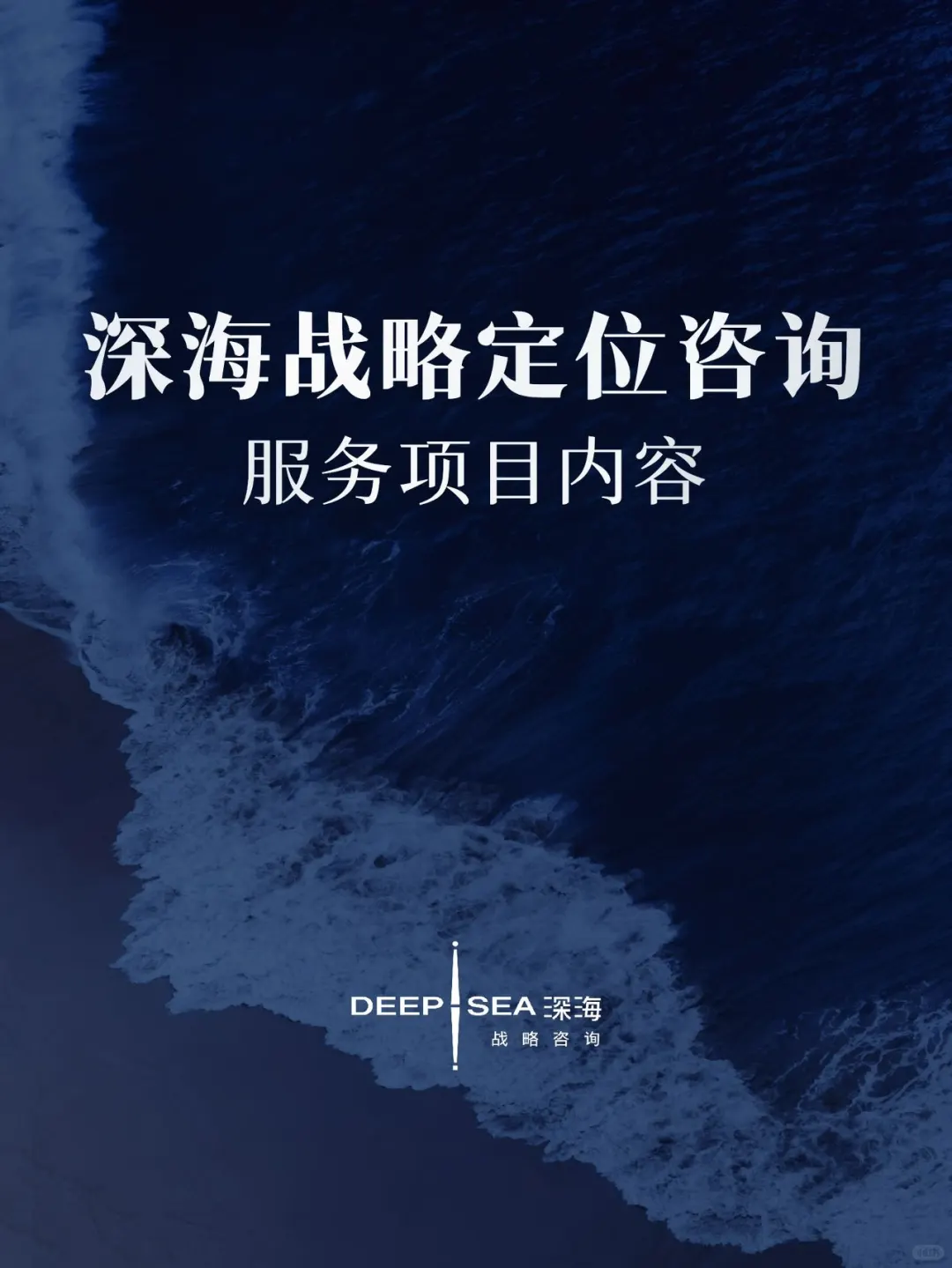 2025深海战略定位咨询服务项目内容一览
