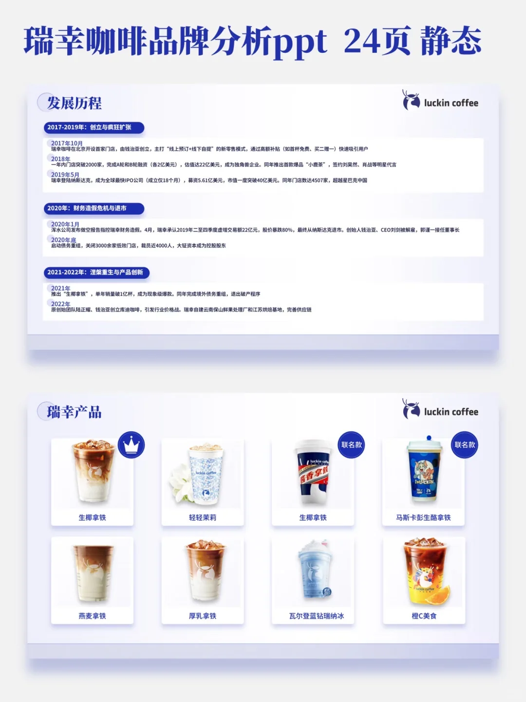 瑞幸咖啡品牌分析ppt