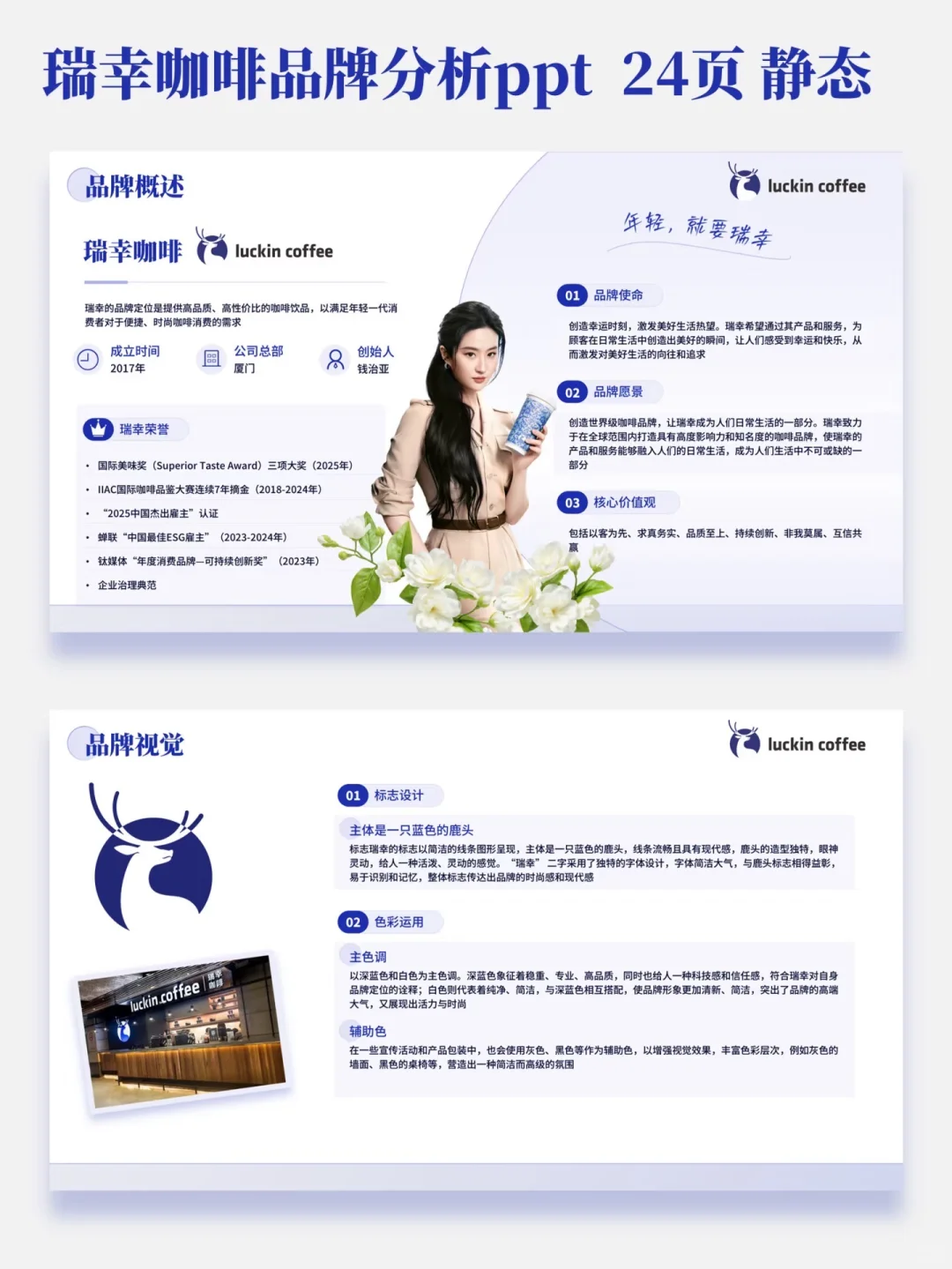 瑞幸咖啡品牌分析ppt