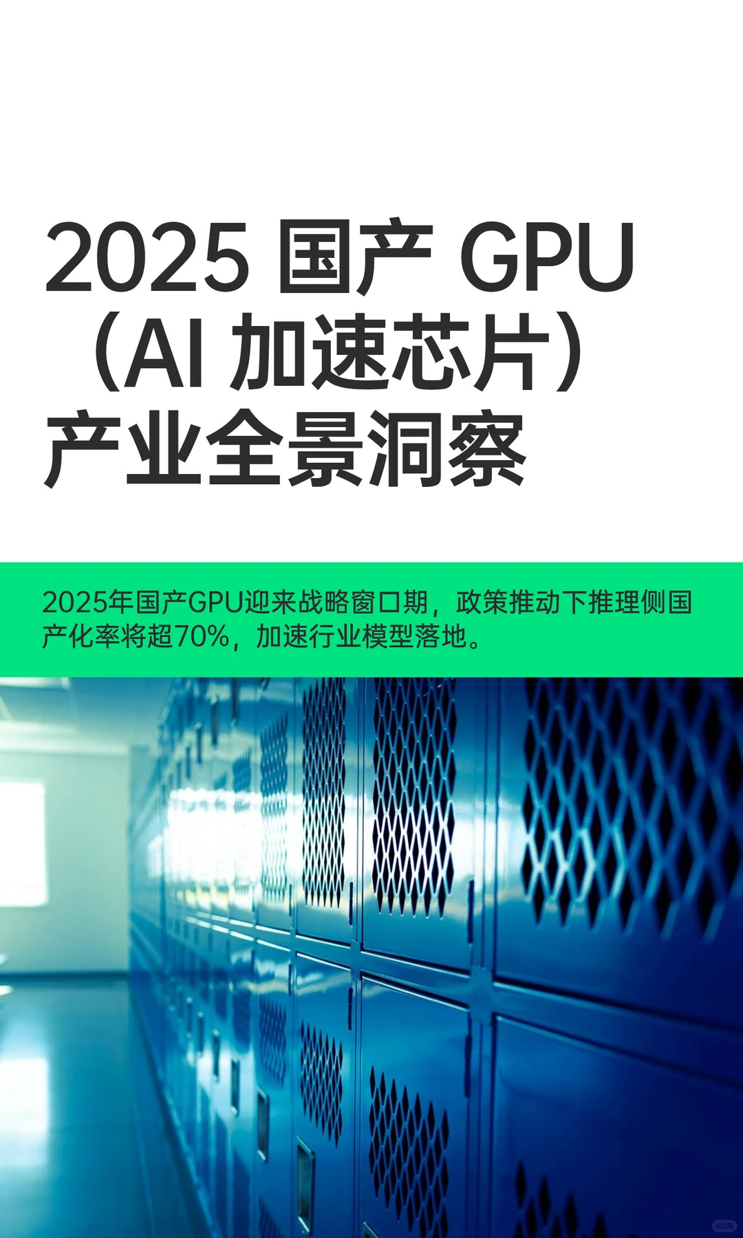 2025 国产 GPU（AI 加速芯片）产业全景洞察