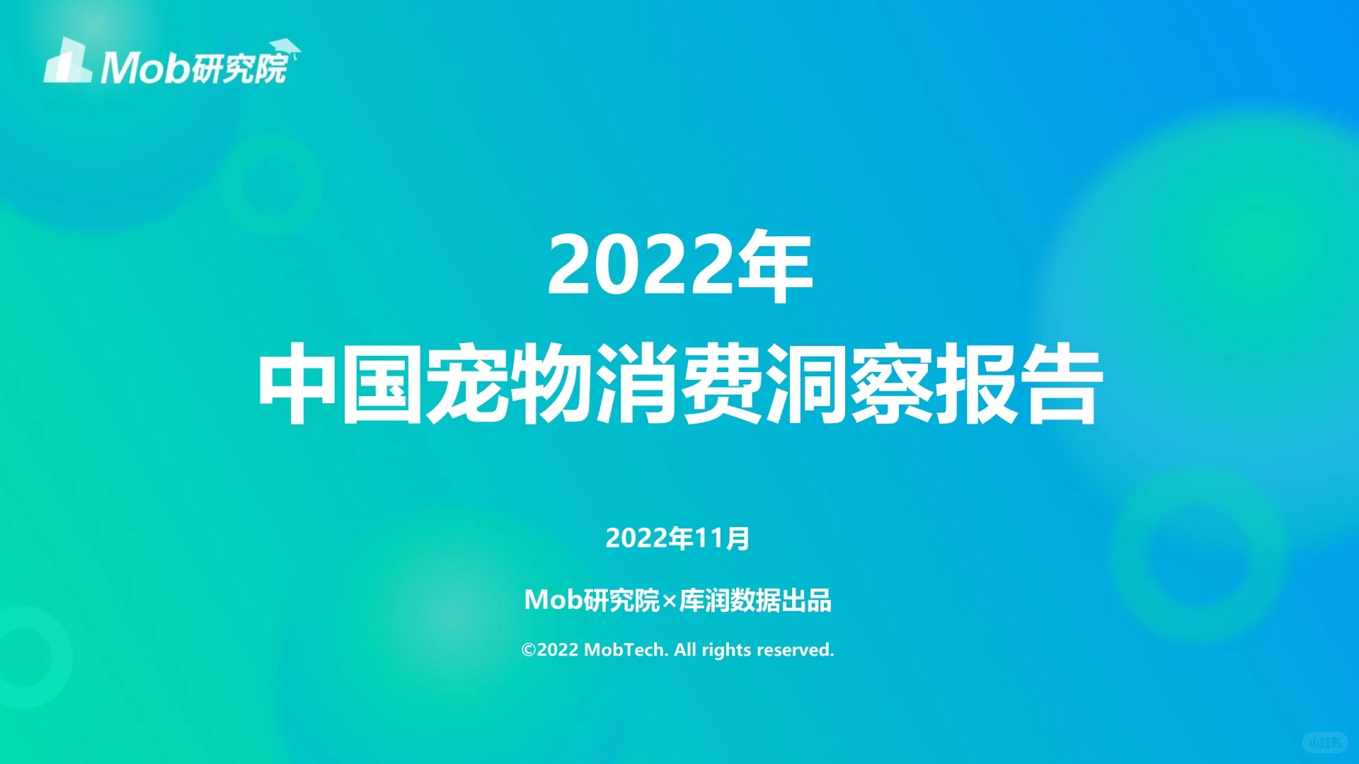 2022年中国宠物消费洞察报告 202211