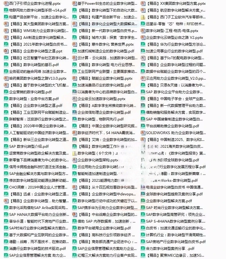 制造业工业互联网智能SAP数智转型报告