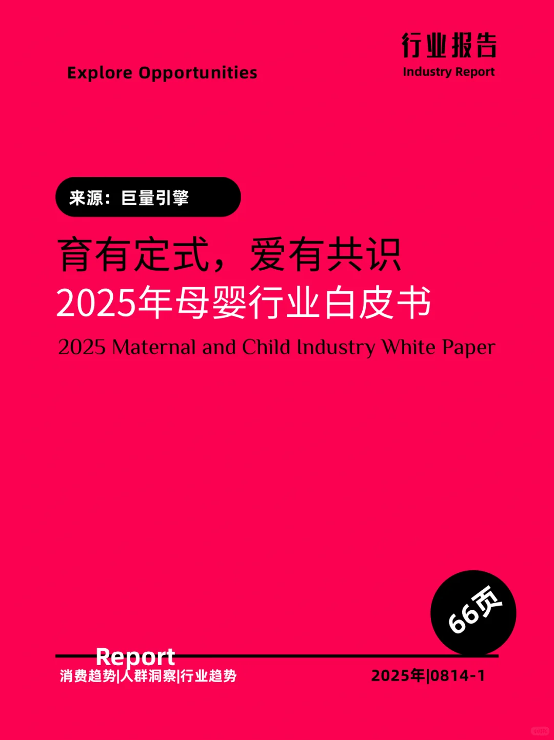 2025年母婴行业白皮书|育有定式,爱有共识