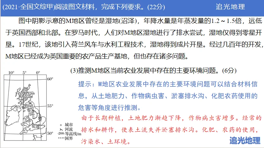高考地理｜农业可持续发展的分析思路