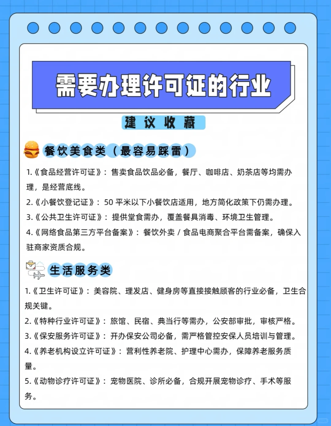 想创业没这些许可证可不行