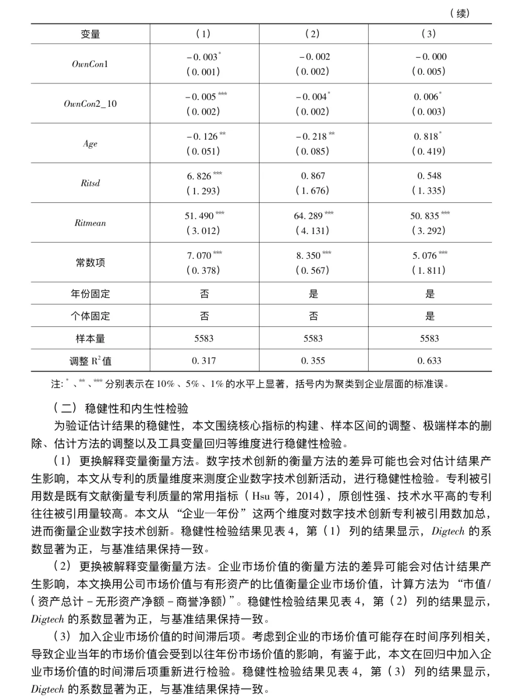 数字技术创新对企业市场价值的影响研究