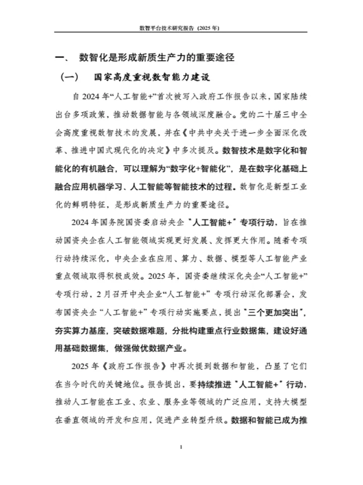 《数智平台技术研究报告》