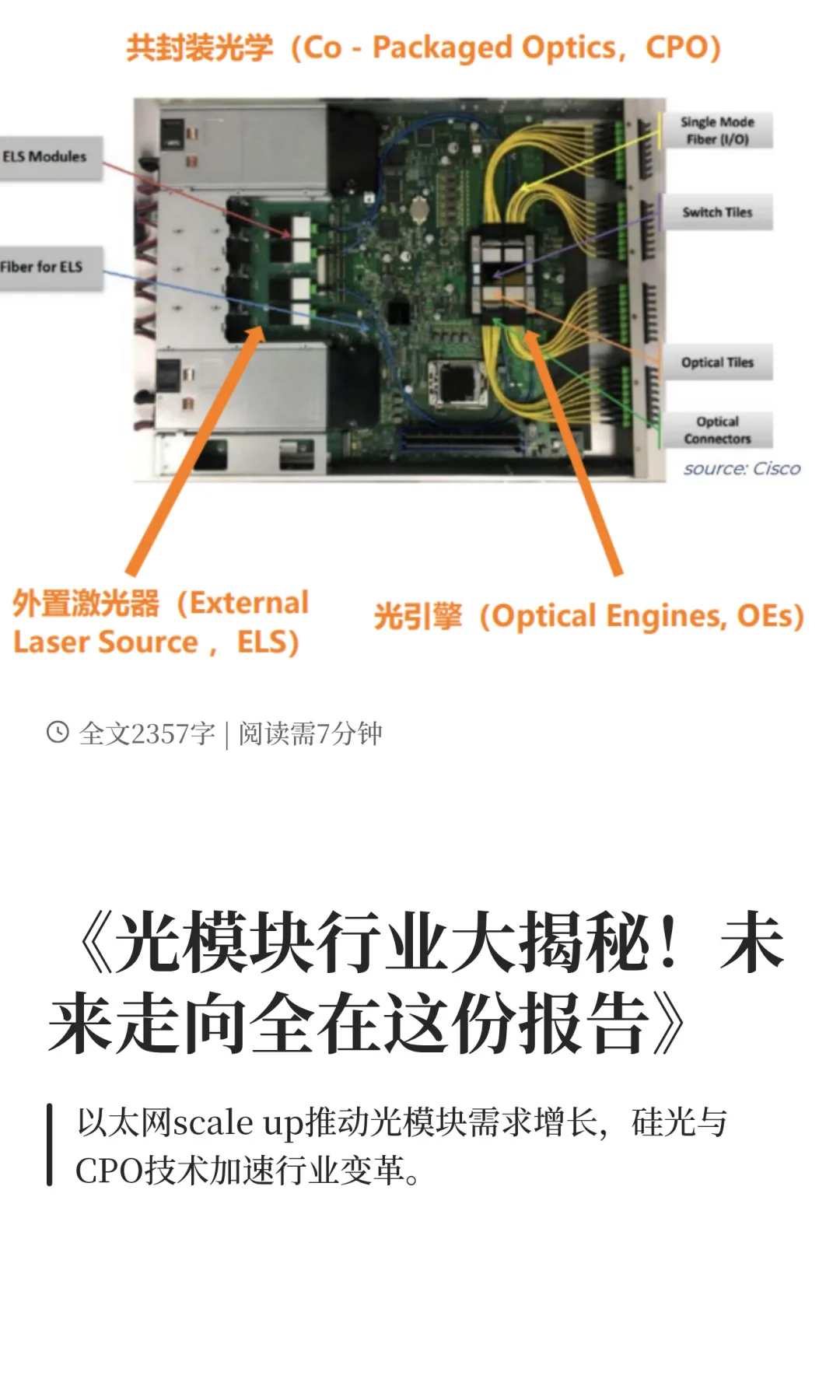 《光模块行业大揭秘！未来走向全在这份报告
