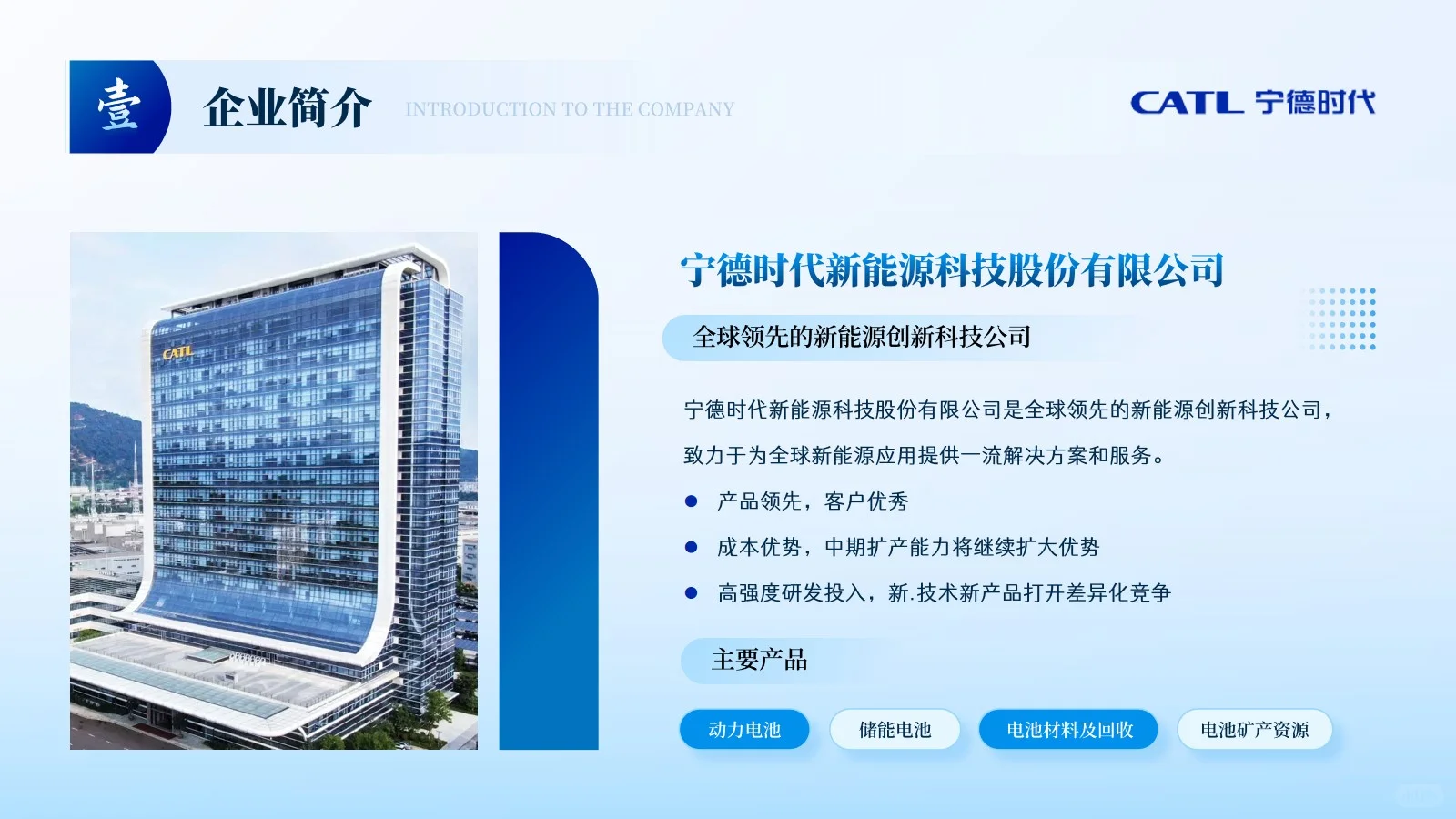 宁德时代企业分析23页