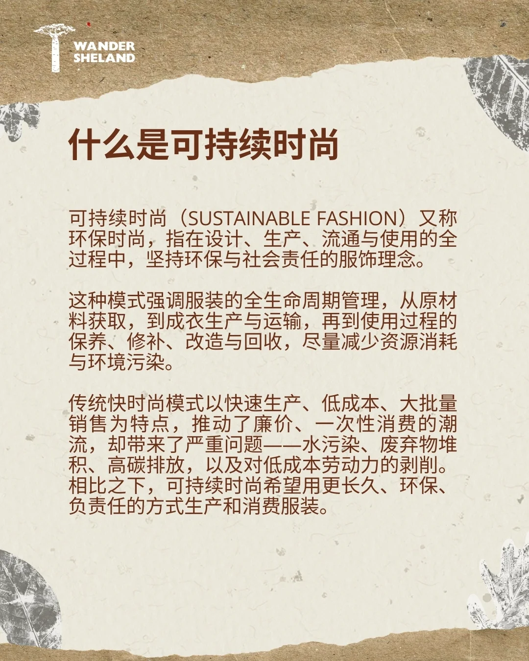 可持续时尚指南 ♻️